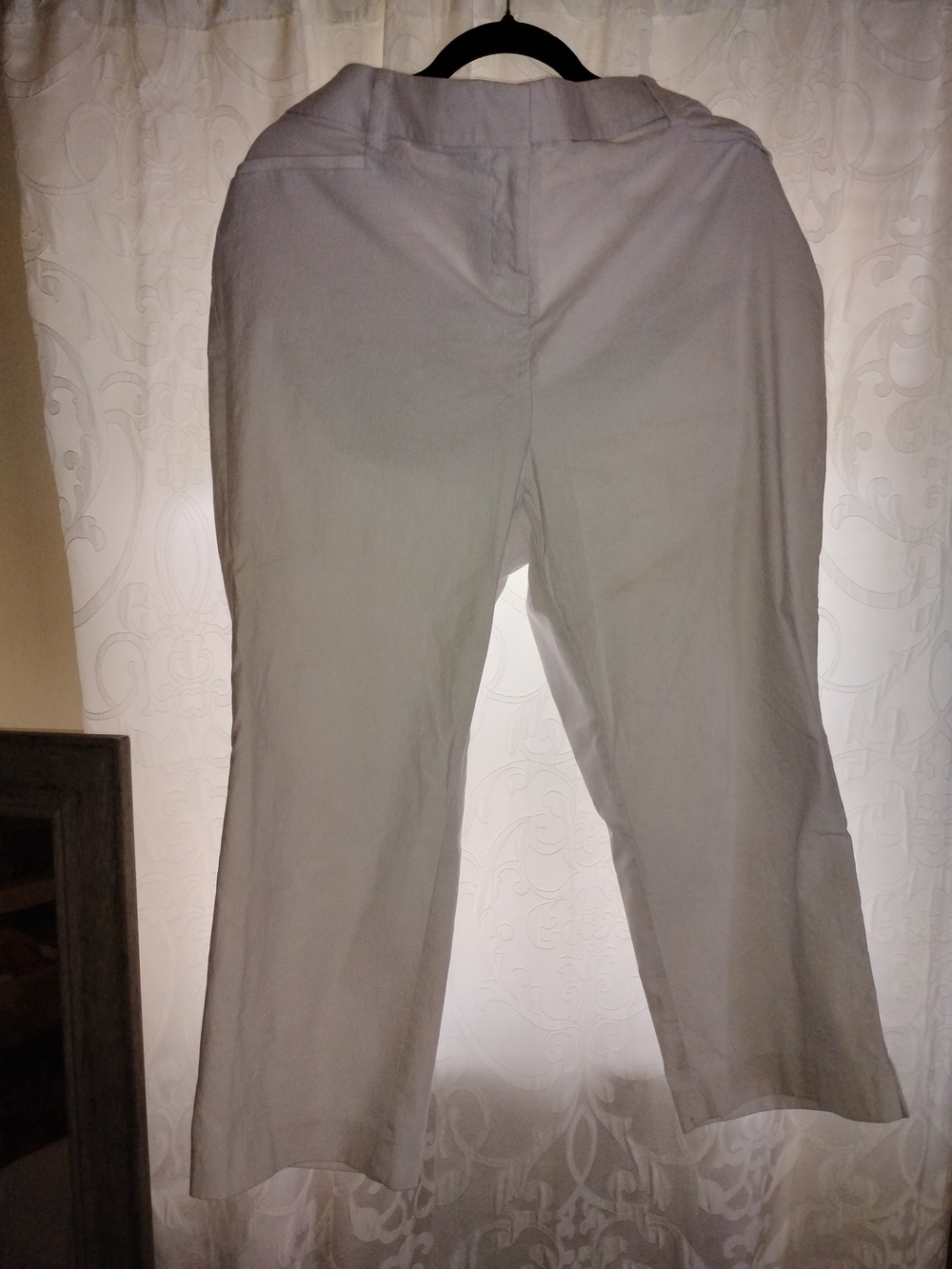 Lane Bryant White Straight Leg Pants